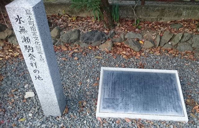 水無瀬駒発祥の地